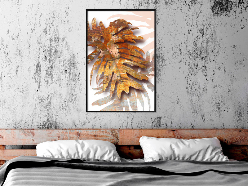 Poster - September Leaves  - zwart