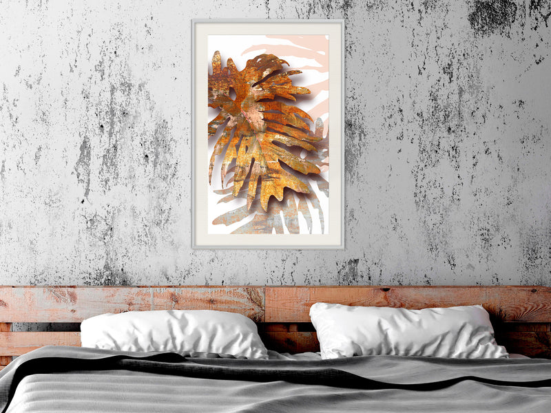 Poster - September Leaves  - wit passepartout