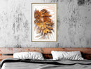 Poster - September Leaves  - goud passepartout