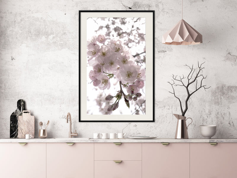Poster - Spring Visit  - zwart passepartout
