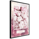 Poster - Scent of Peonies  - zwart