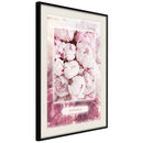 Poster - Scent of Peonies  - zwart passepartout