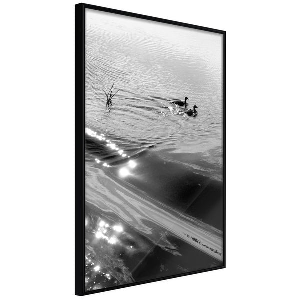 Poster - Texture of Water  - zwart