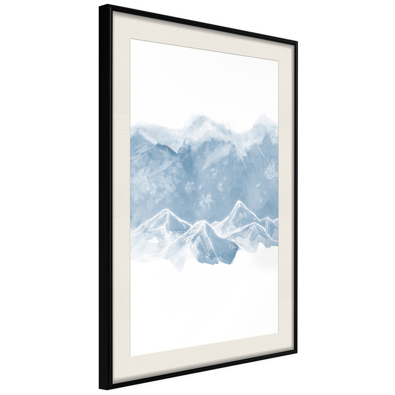 Poster - Winter Wonderland  - zwart passepartout