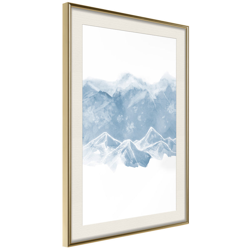 Poster - Winter Wonderland  - goud passepartout