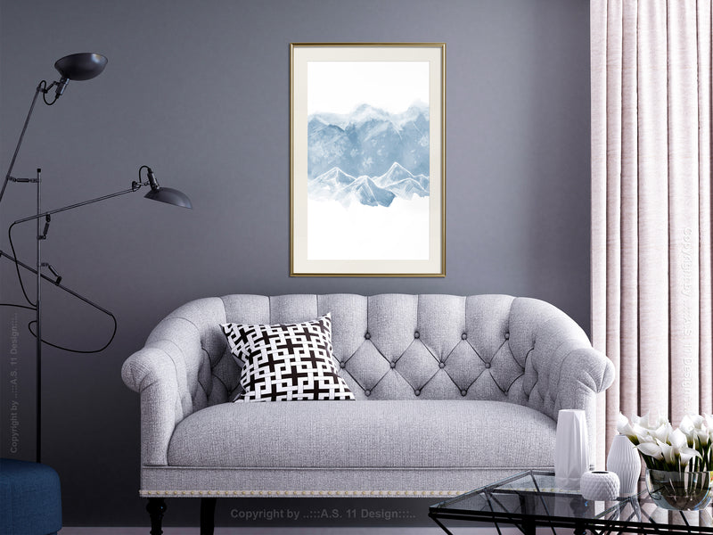 Poster - Winter Wonderland  - goud passepartout