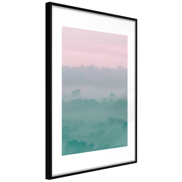 Poster - Morning Fog  - zwart