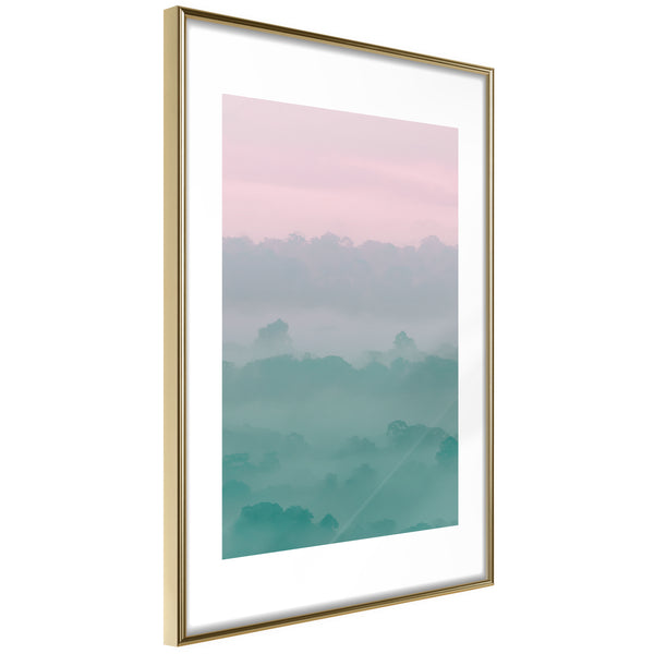 Poster - Morning Fog  - goud