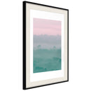Poster - Morning Fog  - zwart passepartout
