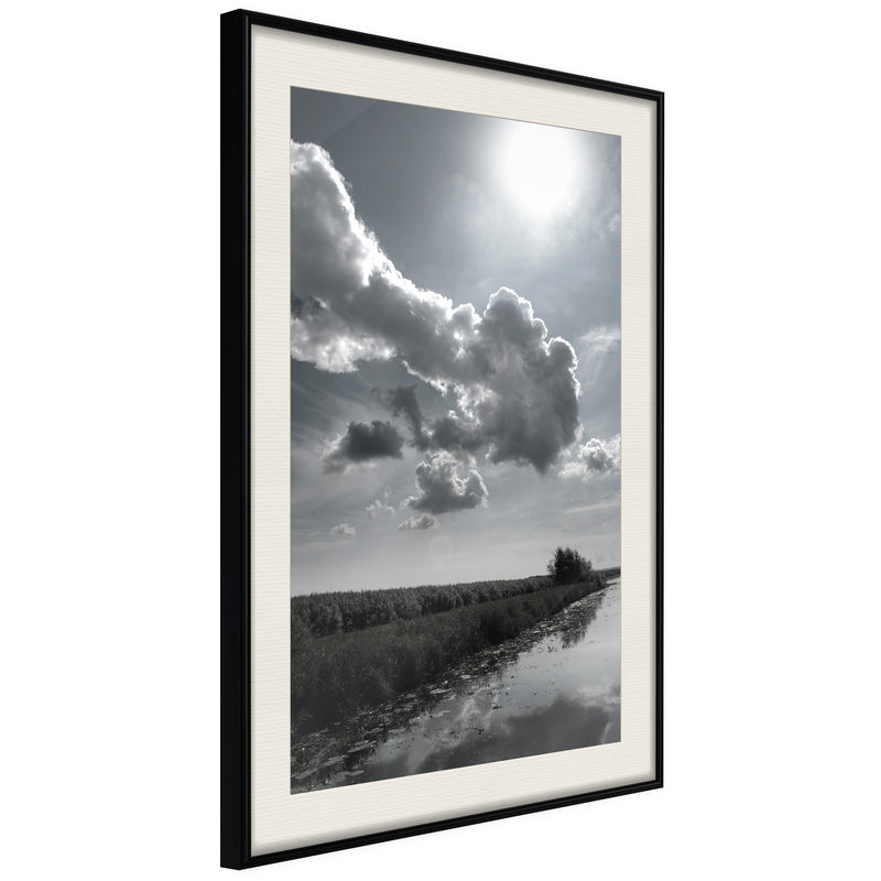 Poster - Scorching Day  - zwart passepartout