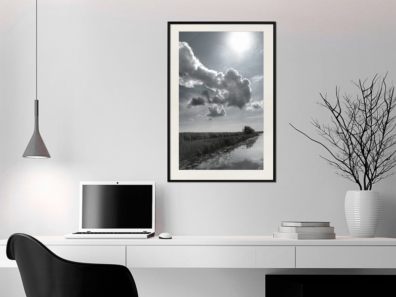 Poster - Scorching Day  - zwart passepartout