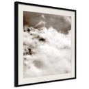 Poster - Clouds  - zwart passepartout