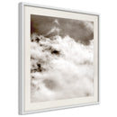 Poster - Clouds  - wit passepartout