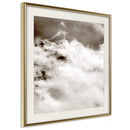 Poster - Clouds  - goud passepartout