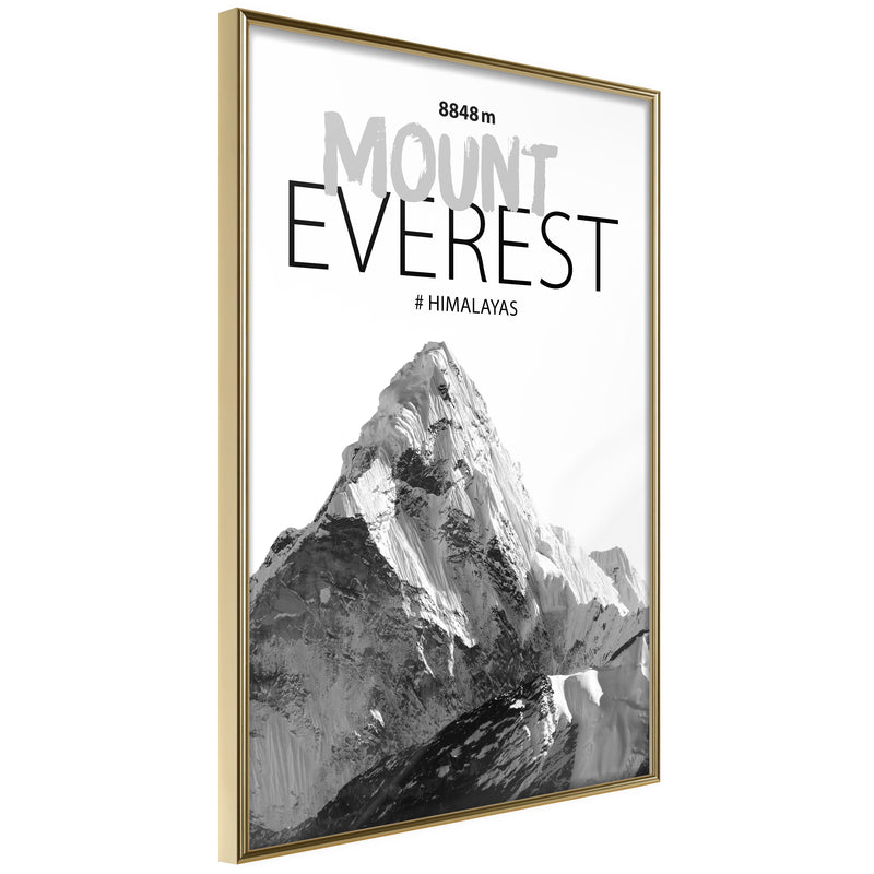 Poster - Peaks of the World: Mount Everest  - goud