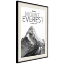 Poster - Peaks of the World: Mount Everest  - zwart passepartout