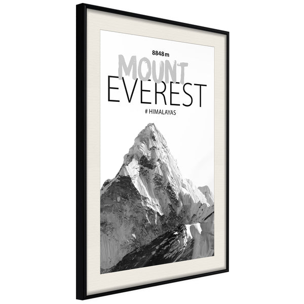 Poster - Peaks of the World: Mount Everest  - zwart passepartout