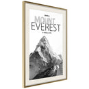 Poster - Peaks of the World: Mount Everest  - goud passepartout