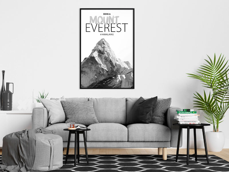 Poster - Peaks of the World: Mount Everest  - zwart