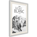 Poster - Peaks of the World: Mont Blanc  - wit passepartout
