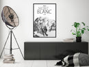 Poster - Peaks of the World: Mont Blanc  - zwart