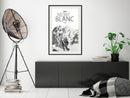 Poster - Peaks of the World: Mont Blanc  - zwart passepartout