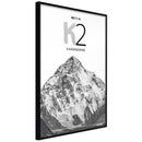 Poster - Peaks of the World: K2  - zwart