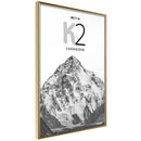 Poster - Peaks of the World: K2  - goud