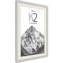 Poster - Peaks of the World: K2  - wit passepartout