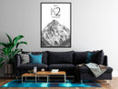 Poster - Peaks of the World: K2  - zwart