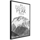 Poster - Peaks of the World: Broad Peak  - zwart