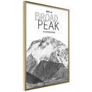 Poster - Peaks of the World: Broad Peak  - goud