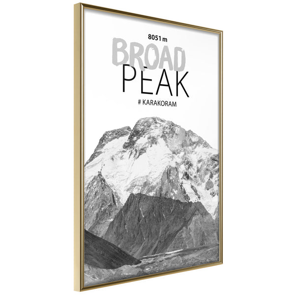 Poster - Peaks of the World: Broad Peak  - goud
