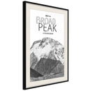 Poster - Peaks of the World: Broad Peak  - zwart passepartout