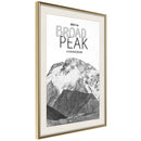 Poster - Peaks of the World: Broad Peak  - goud passepartout