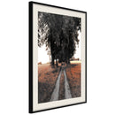 Poster - Field Path  - zwart passepartout