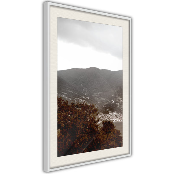 Poster - Place for a Trip  - wit passepartout