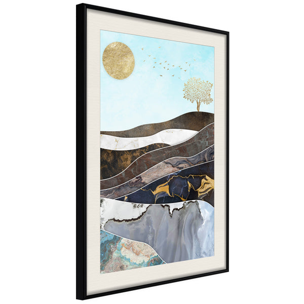 Poster - Depth of the Interior  - zwart passepartout