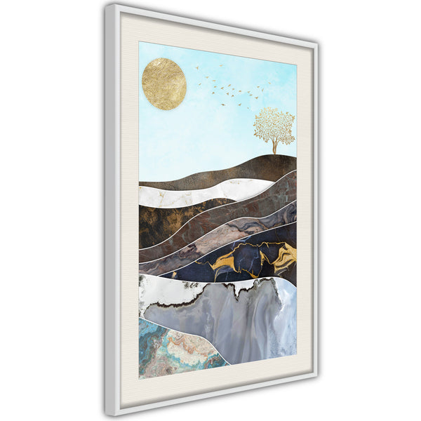 Poster - Depth of the Interior  - wit passepartout