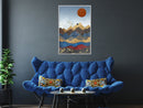 Poster - Red Sun  - wit