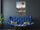 Poster - Red Sun  - goud