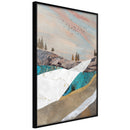 Poster - Painted Landscape  - zwart