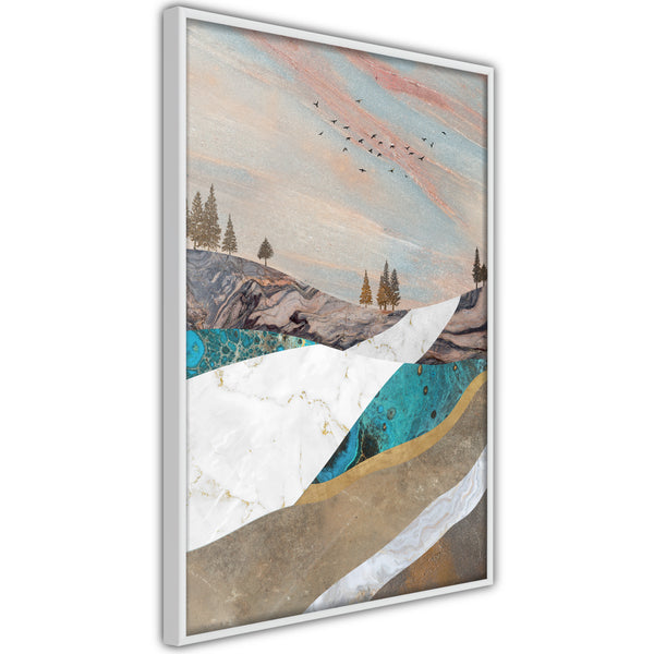 Poster - Painted Landscape  - wit