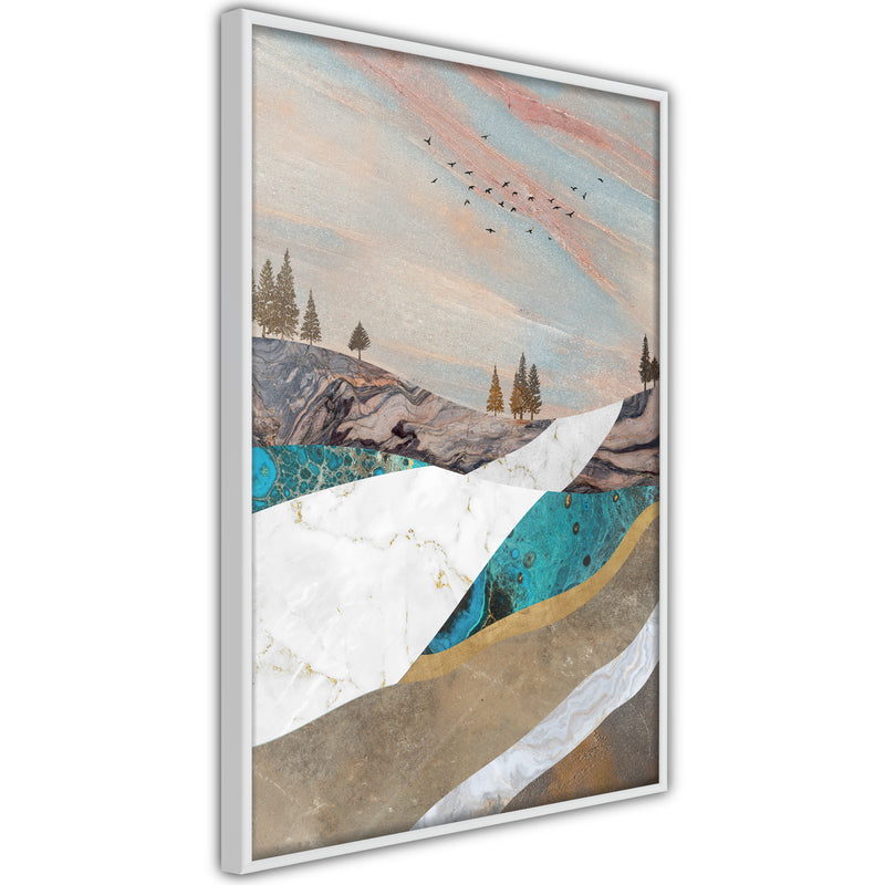 Poster - Painted Landscape  - wit