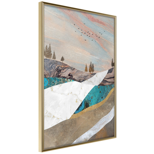 Poster - Painted Landscape  - goud