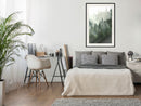 Poster - Steaming Forest  - zwart passepartout