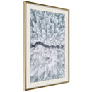 Poster - Winter Forest From a Bird's Eye View  - goud passepartout
