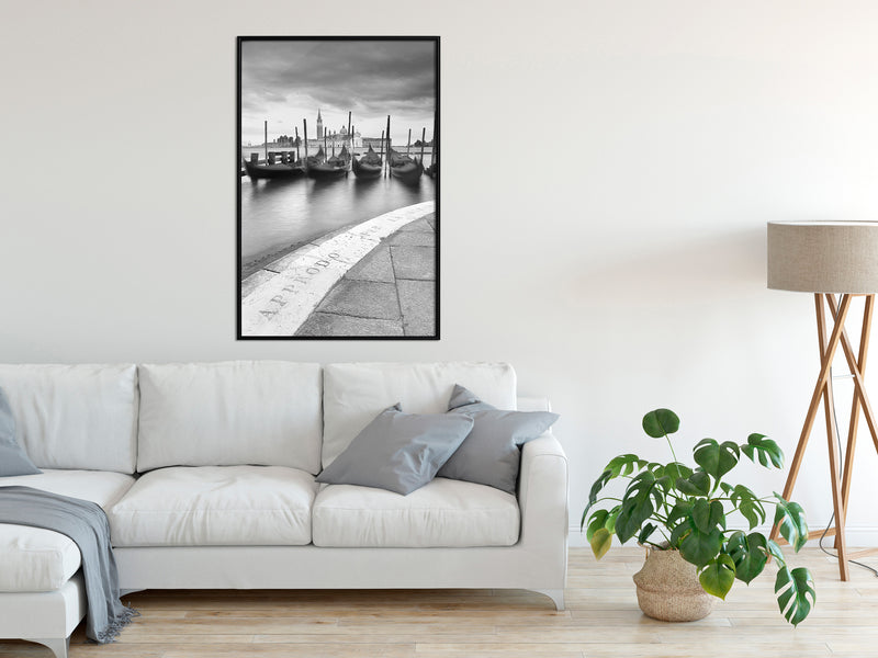 Poster - Gondolas  - zwart