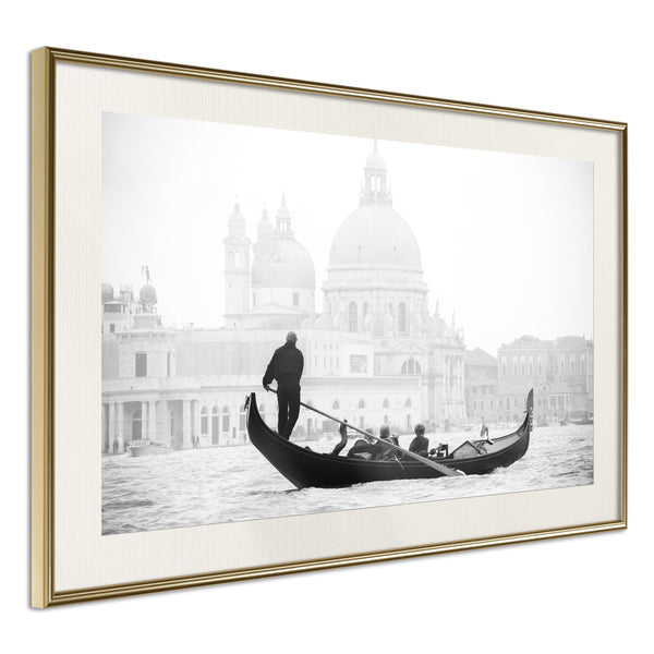 Poster - Symbols of Venice  - goud passepartout