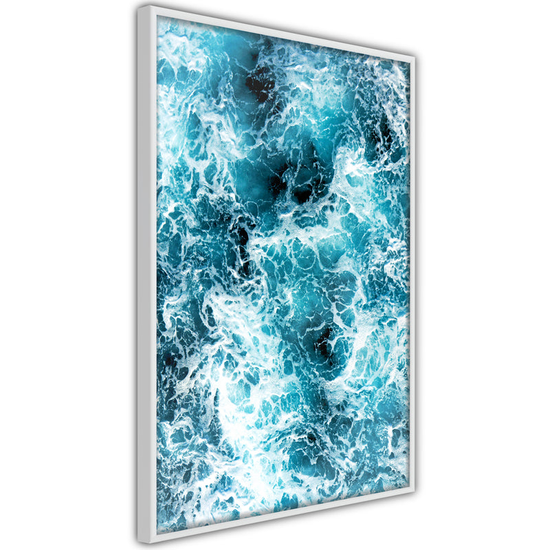 Poster - Sea Foam  - wit